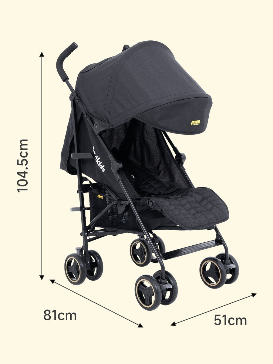 Jovikids Ezra Umbrella Folding Stroller - Shadow Black Jovikids Mama's Joy