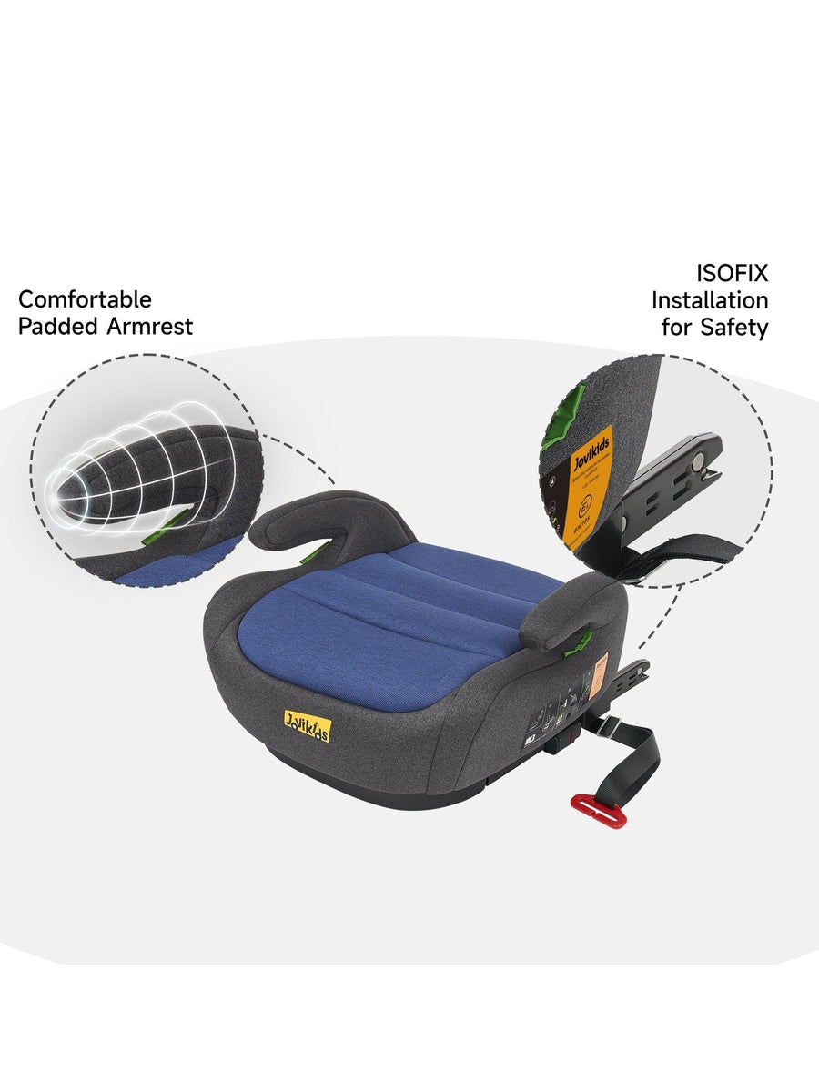 Jovikids OHHO + i-Size Car Seat Booster, ISOFIX from 3 to 12 Years- Blue Jovikids Mama's Joy