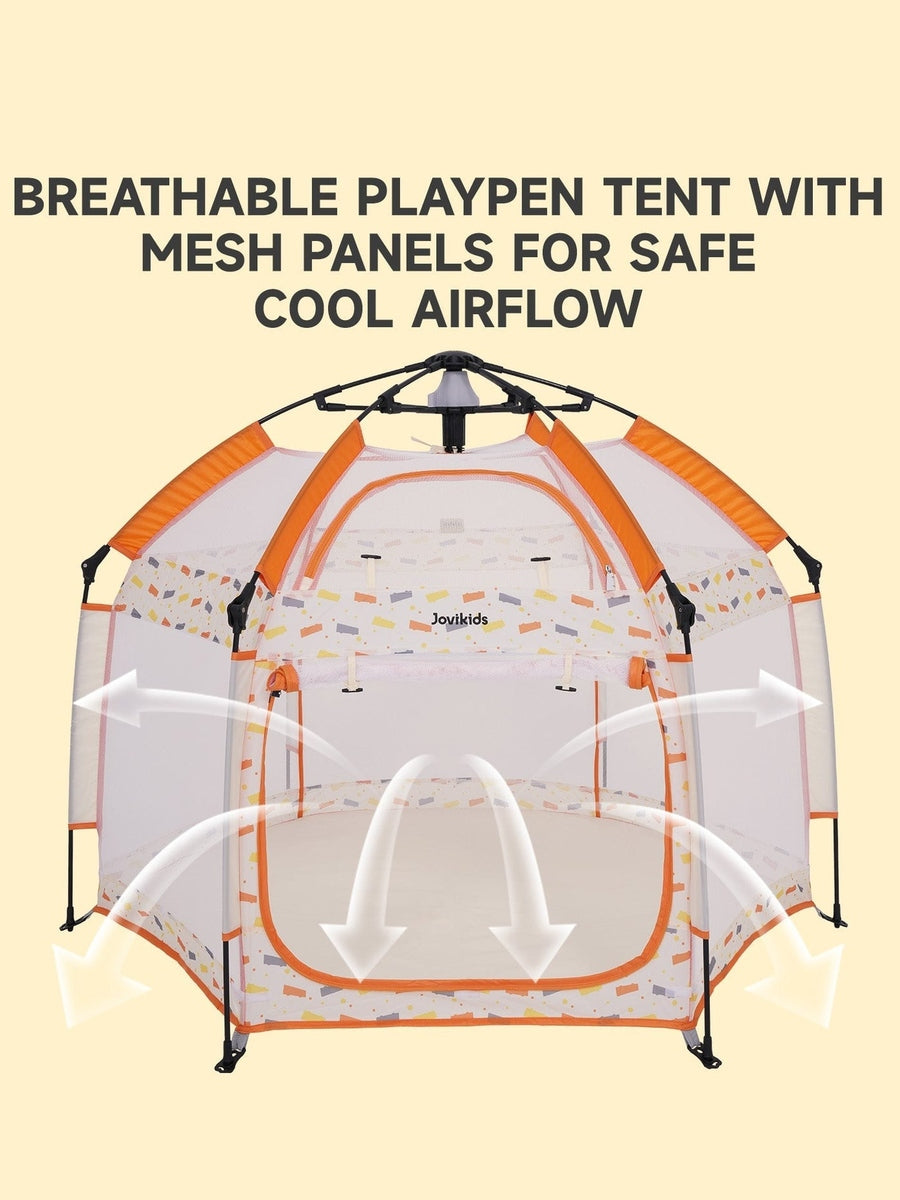 Jovikids Portable Play Tent – Pop-Up Kids Teepee Indoor & Outdoor - Beige Jovikids Mama's Joy