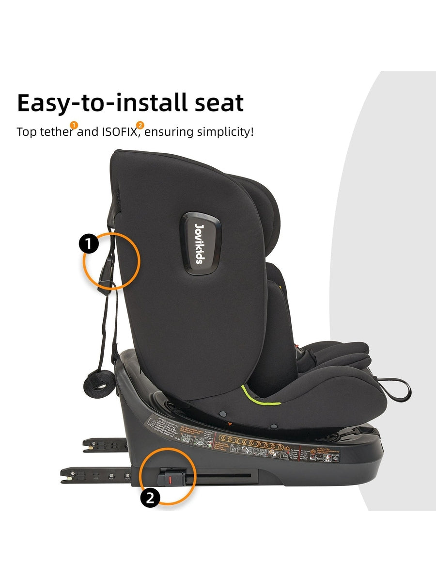 Jovikids Ranger TT Spin 360 Car Seat - Black Jovikids Mama's Joy