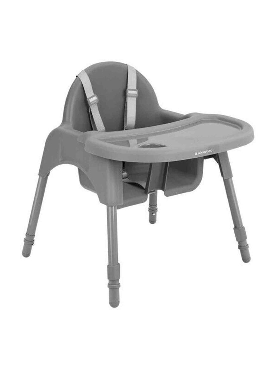 KikkaBoo 2 in 1 Baby High & Low-Feeding Chair Jammy with Removable Tray Grey KikkaBoo Mama's Joy