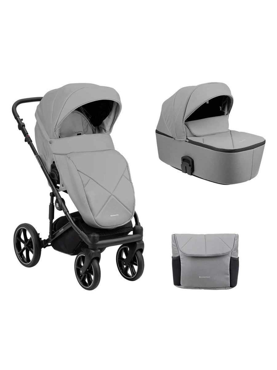 KikkaBoo Amani Stroller 2in1 with Carrycot Grey KikkaBoo Mama's Joy