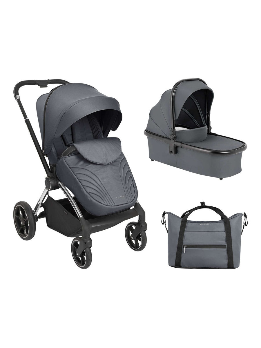 KikkaBoo Kara Baby Stroller 2in1 with carrycot Grey KikkaBoo Mama's Joy