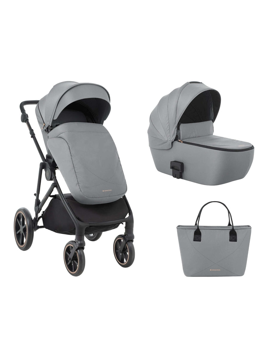 KikkaBoo Thea Stroller 2in1 with Carrycot Grey 2024 KikkaBoo Mama's Joy