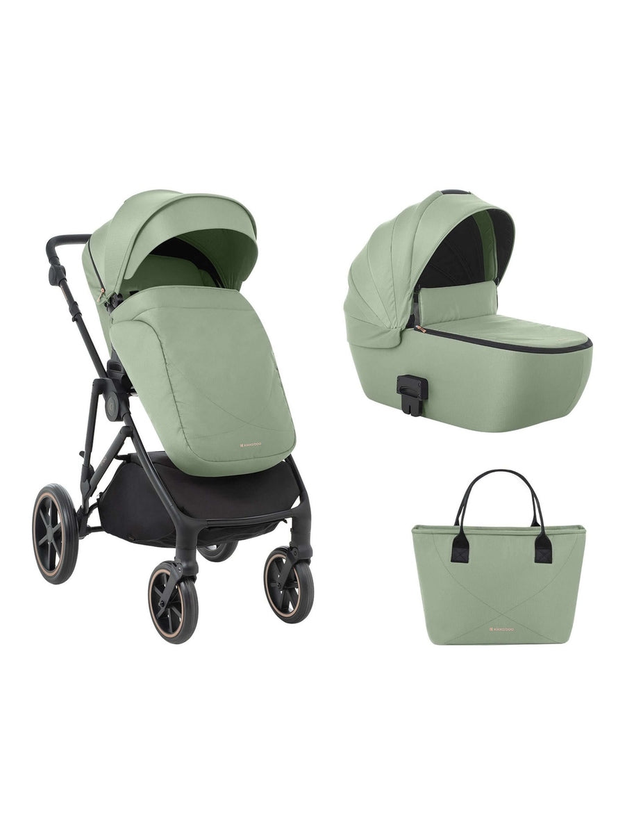 KikkaBoo Thea Stroller 2in1 with carrycot Army Green 2024 KikkaBoo Mama's Joy