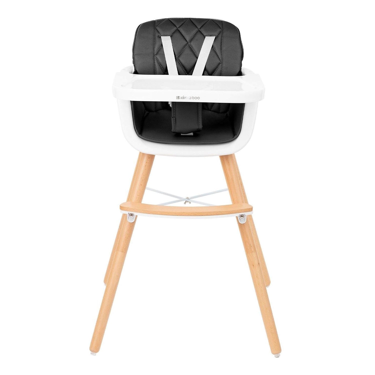 KikkaBoo Woody 2 in 1 Highchair Can Later Be Converted To A Chair - Black KikkaBoo Mama's Joy