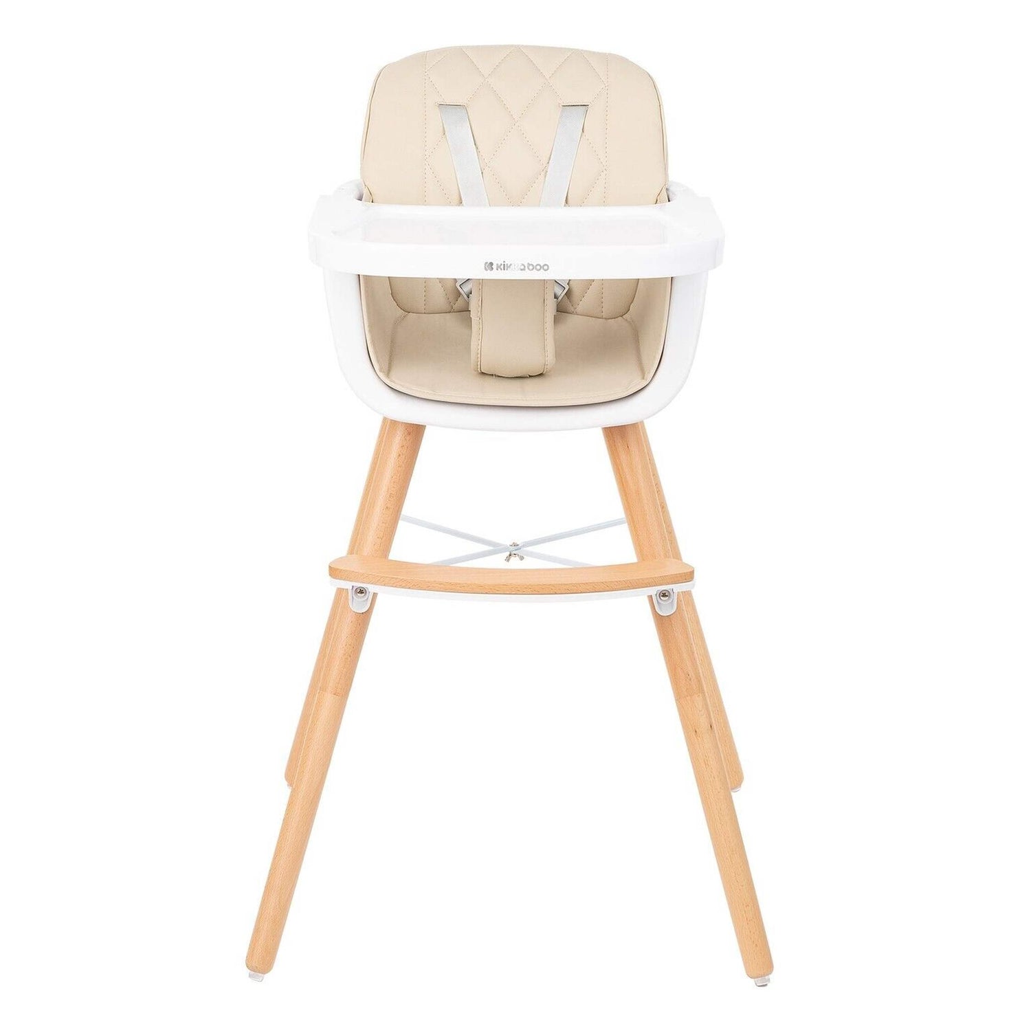 KikkaBoo Woody 2 in 1 Highchair Can Later Be Converted To A Chair - Beige KikkaBoo Mama's Joy