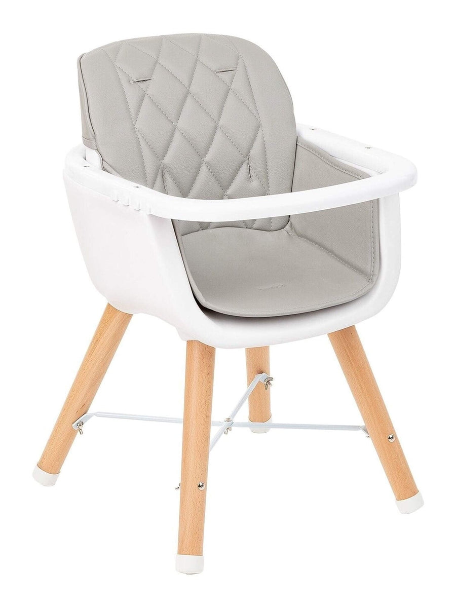 KikkaBoo Woody 2 in 1 Highchair Can Later Be Converted To A Chair - Grey KikkaBoo Mama's Joy