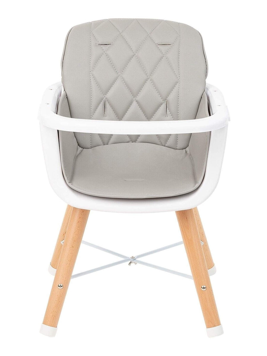 KikkaBoo Woody 2 in 1 Highchair Can Later Be Converted To A Chair - Grey KikkaBoo Mama's Joy