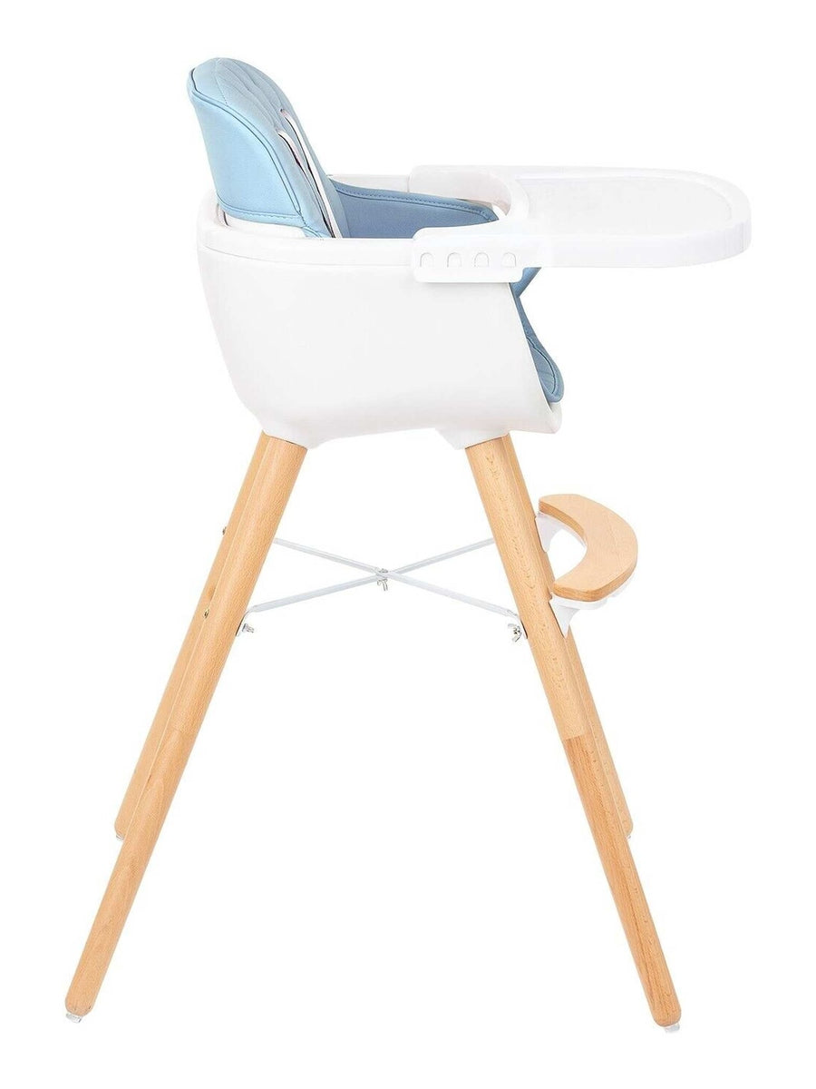 KikkaBoo Woody Highchair Can Later Be Converted To A Chair - Blue KikkaBoo Mama's Joy