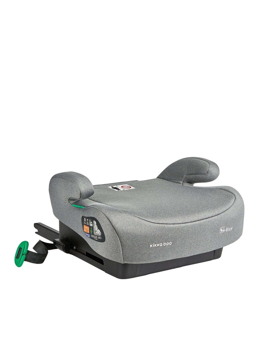 KikkaBoo i-Boost i-Size Car seat ISOFIX 125-150 cm Light Grey KikkaBoo Mama's Joy