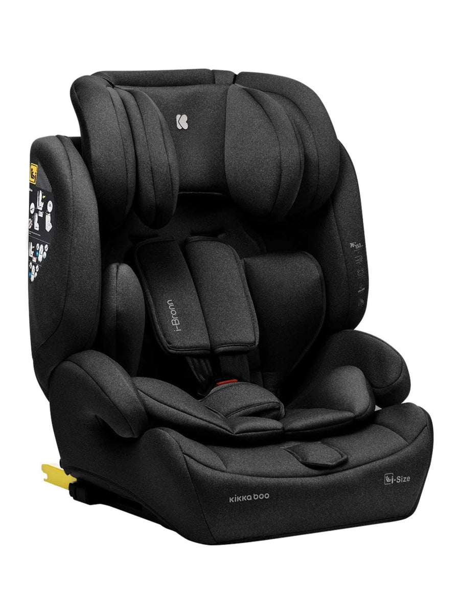 KikkaBoo i-Bronn i-Size Car seat ISOFIX 76-150 cm Black KikkaBoo Mama's Joy