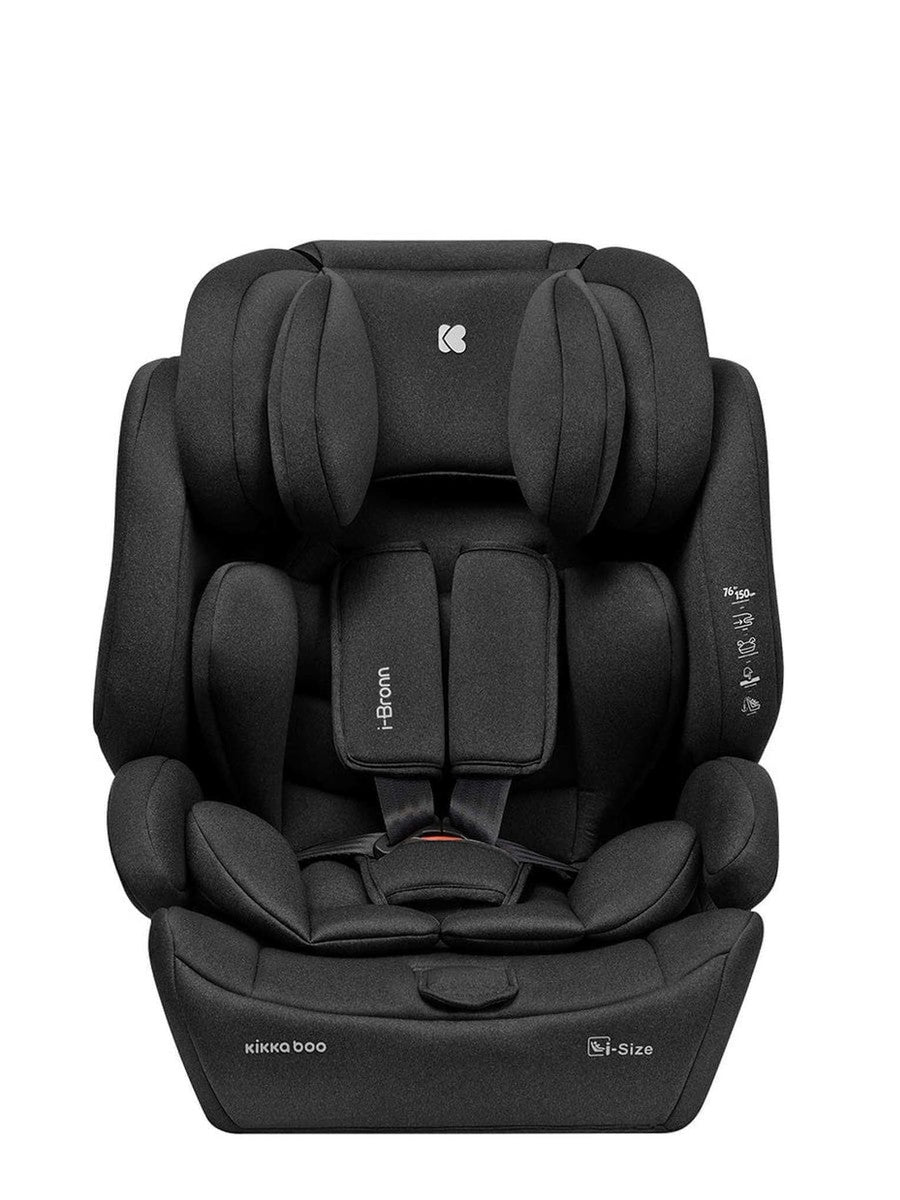 KikkaBoo i-Bronn i-Size Car seat ISOFIX 76-150 cm Black KikkaBoo Mama's Joy