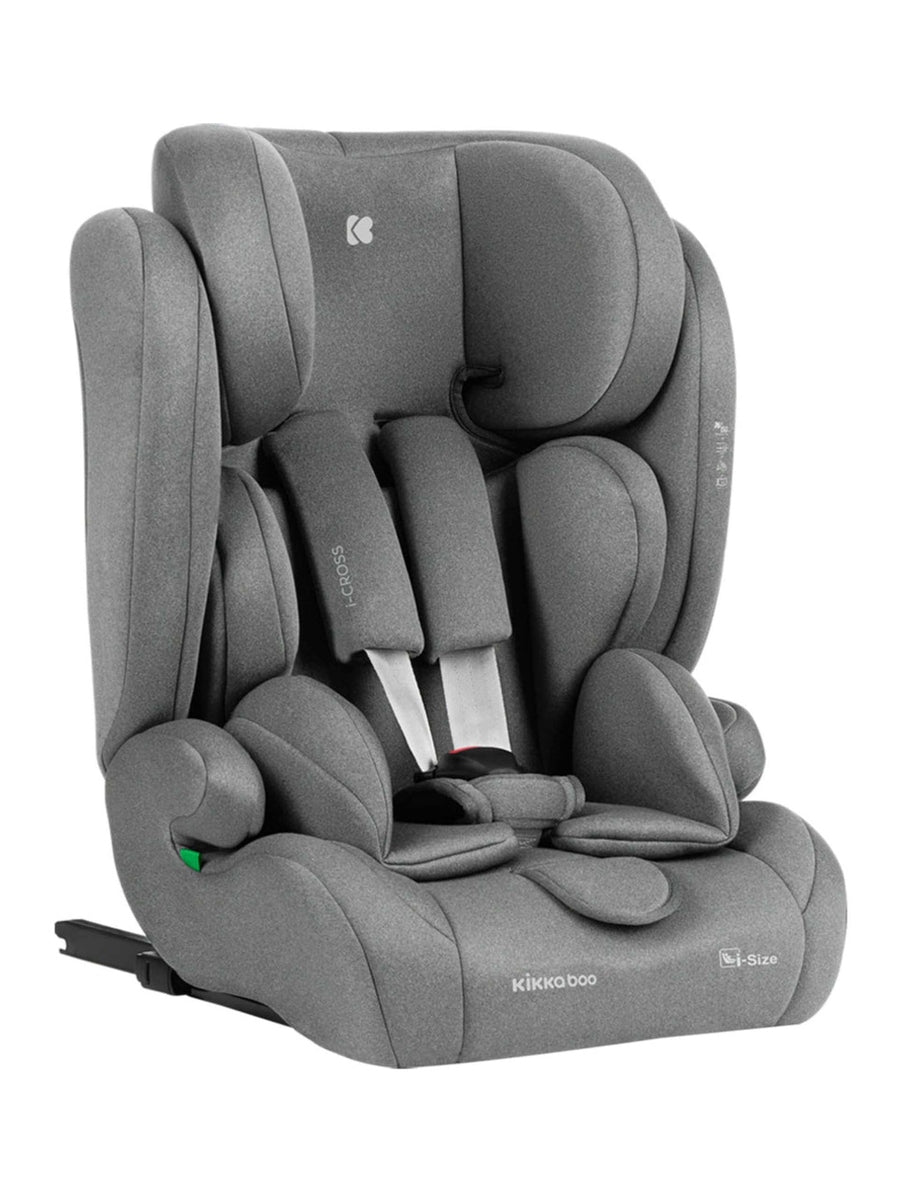 KikkaBoo i-Cross i-Size Car seat ISOFIX 76-150 cm Light Grey KikkaBoo Mama's Joy