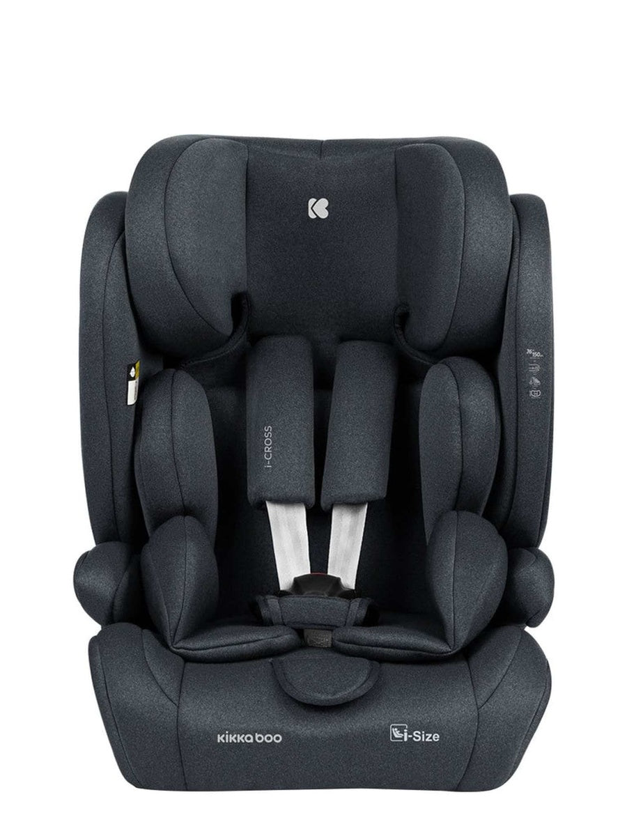 KikkaBoo i-Cross i-Size Car seat ISOFIX 76-150 cm Dark Grey KikkaBoo Mama's Joy
