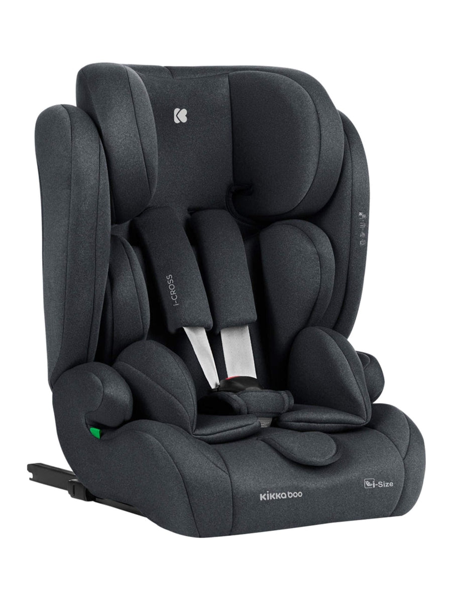 KikkaBoo i-Cross i-Size Car seat ISOFIX 76-150 cm Dark Grey KikkaBoo Mama's Joy
