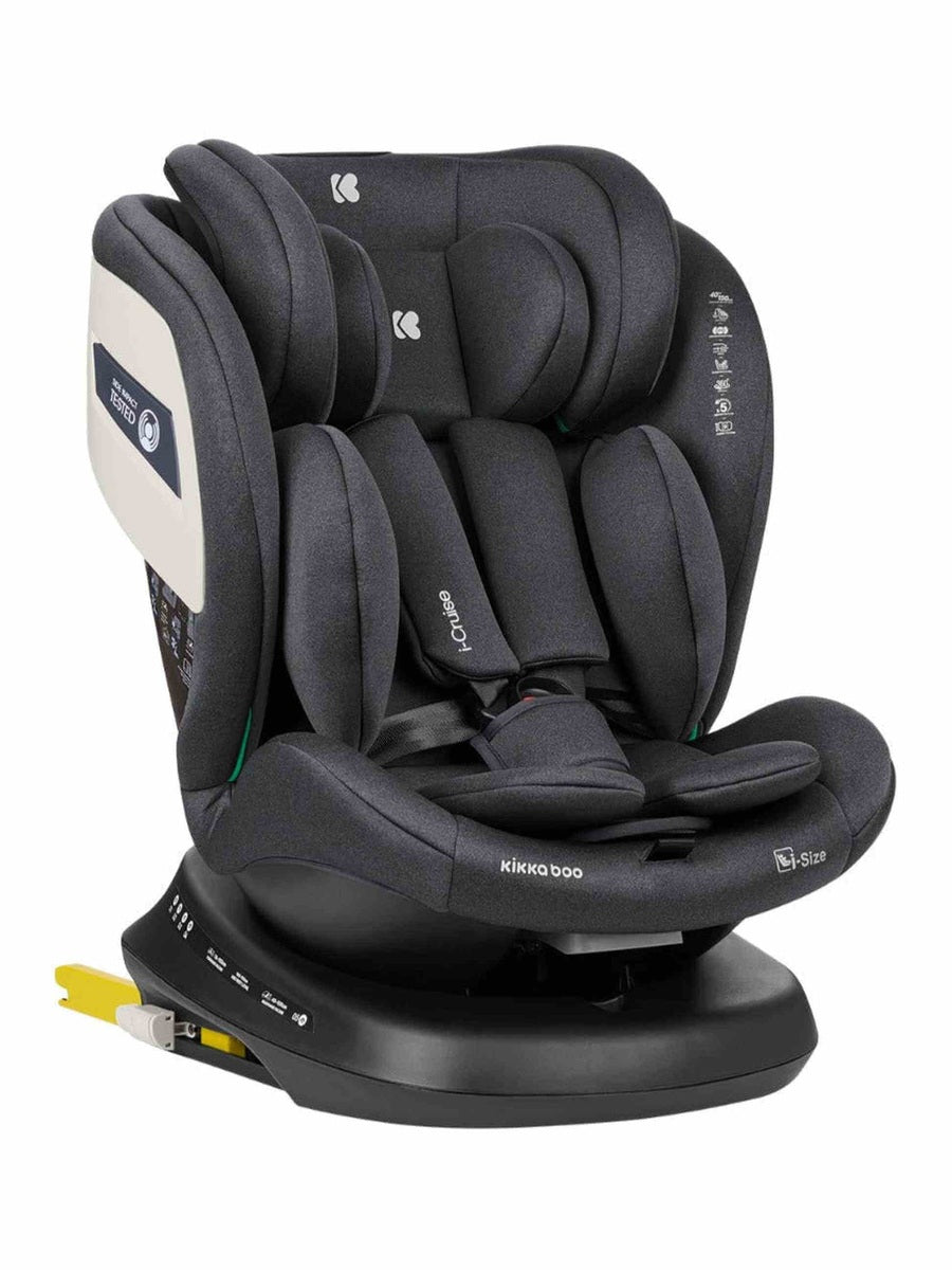 KikkaBoo i-Cruise Car Seat 40-150 cm i-Size ISOFIX Dark Grey KikkaBoo Mama's Joy