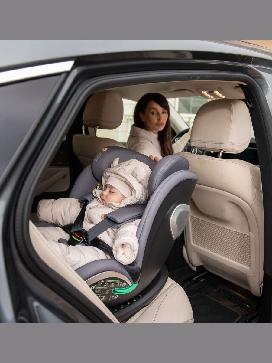 KikkaBoo i-Drive 360° Rotating Baby Child Car Seat i-Size ISOFIX - Dark Grey KikkaBoo Mama's Joy