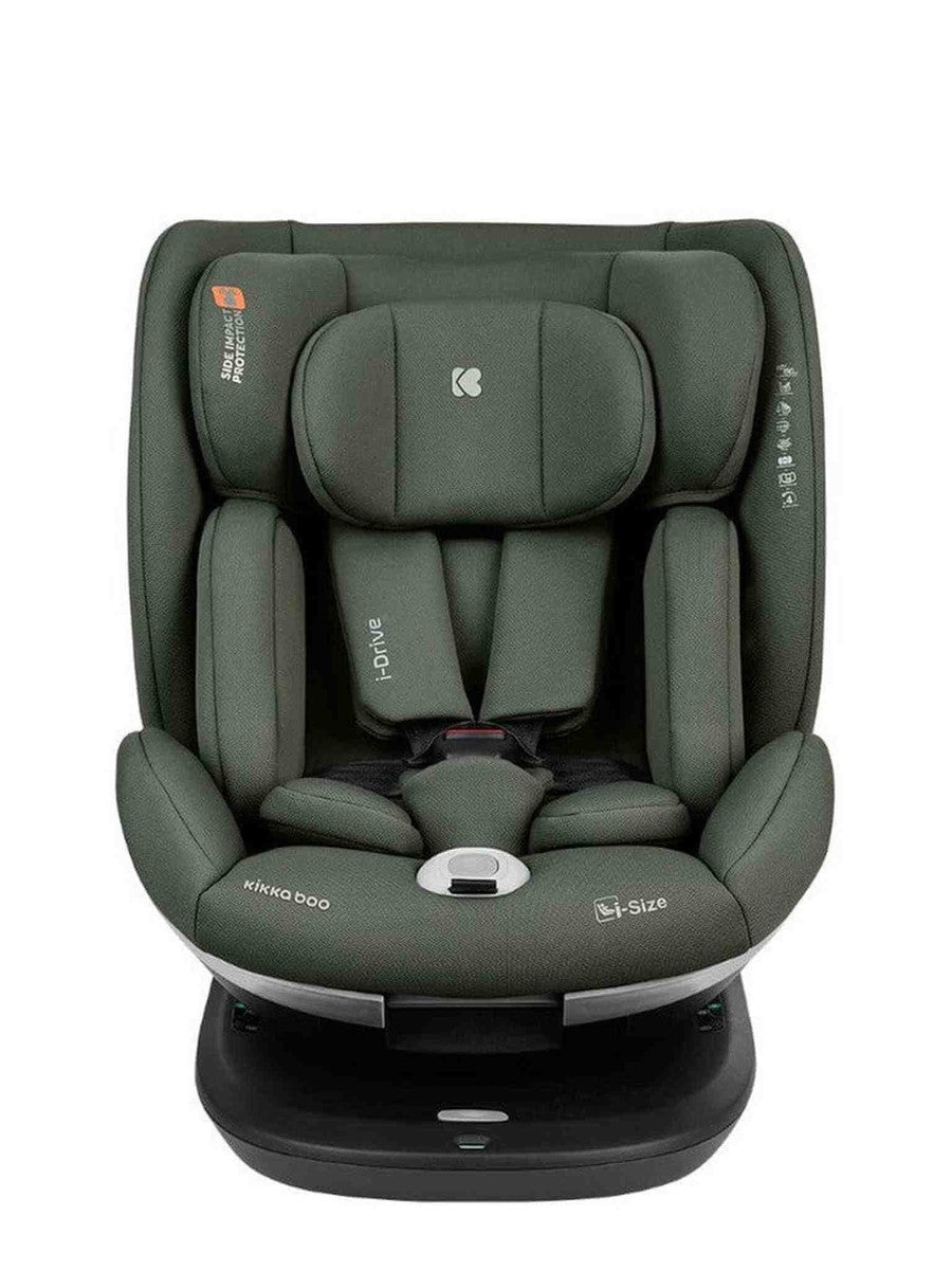 KikkaBoo i-Drive 360° Rotating Baby Child Car Seat i-Size ISOFIX 40-150 cm Army Green KikkaBoo Mama's Joy