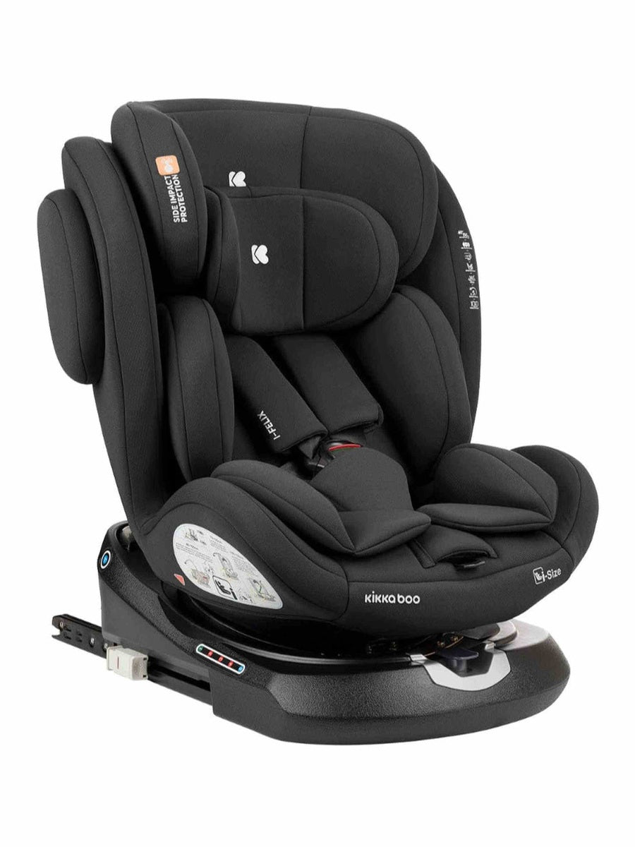 KikkaBoo i-Felix i-Size Car Seat ISOFIX 40-150 cm Black KikkaBoo Mama's Joy