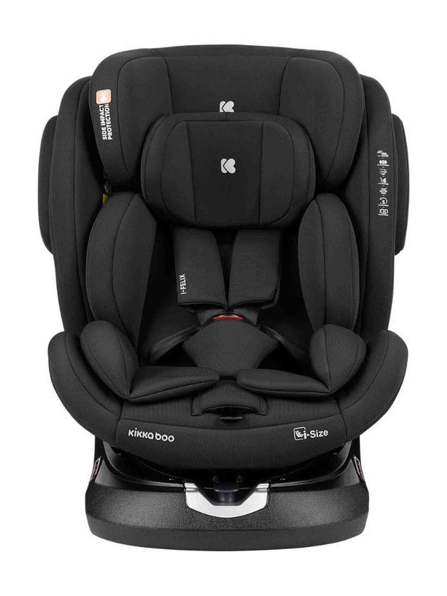 KikkaBoo i-Felix i-Size Car Seat ISOFIX 40-150 cm Black KikkaBoo Mama's Joy