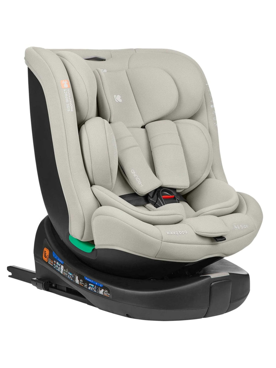 KikkaBoo i-Round i-Size Car seat ISOFIX 40-150cm Light Grey KikkaBoo Mama's Joy