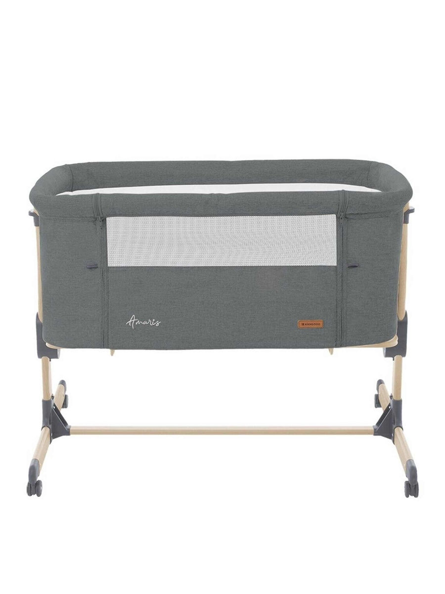 Kikkaboo Amaris Baby Bedside Crib Cot Anti-Reflux Positioning Soft Mattress - Dark Grey KikkaBoo Mama's Joy