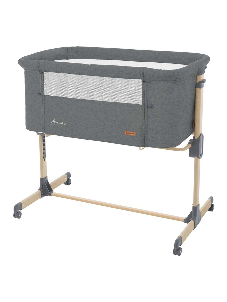 Kikkaboo Amaris Baby Bedside Crib Cot Anti-Reflux Positioning Soft Mattress - Dark Grey KikkaBoo Mama's Joy