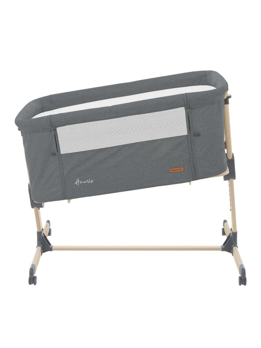 Kikkaboo Amaris Baby Bedside Crib Cot Anti-Reflux Positioning Soft Mattress - Dark Grey KikkaBoo Mama's Joy