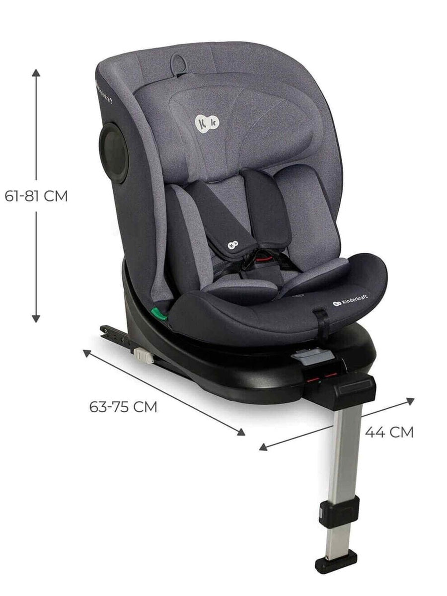 Kinderkraft Baby Infant i-360 Rotating/Swivel Car Seat ISOFIX i-Size - Grey Kinderkraft Mama's Joy