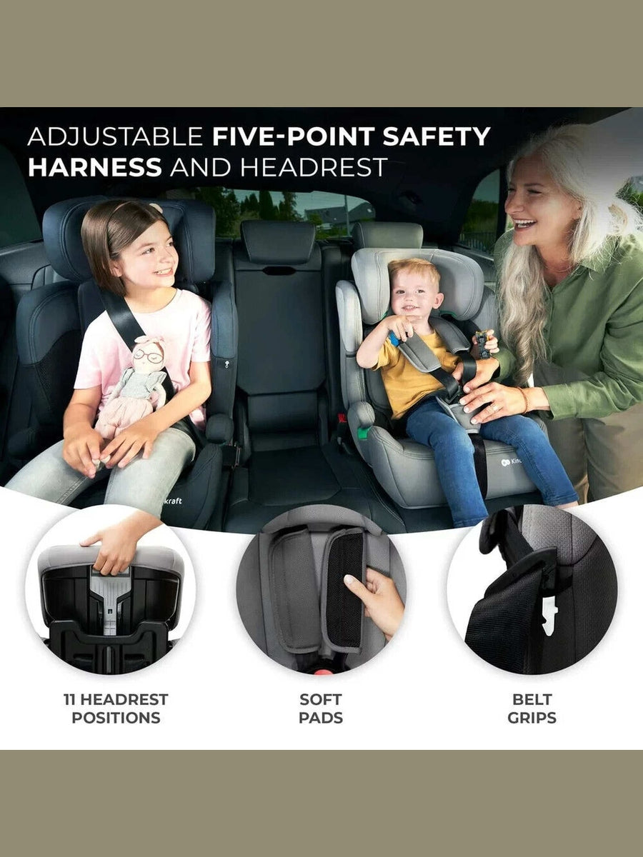 Kinderkraft Comfort Up i-Size Safety Car Seat Booster from 15mths- 12Years - Pink Kinderkraft Mama's Joy