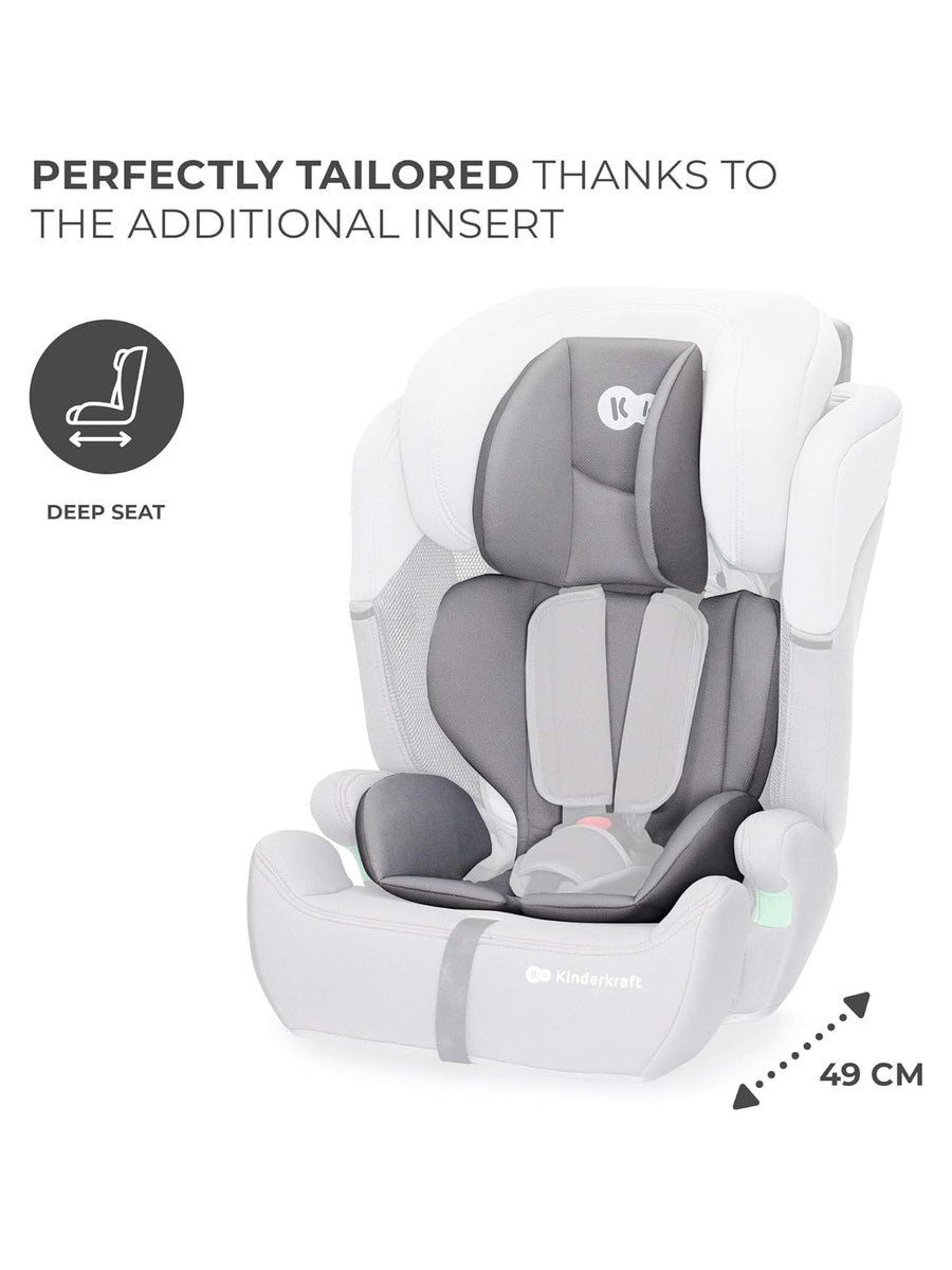 Kinderkraft Comfort Up i-Size Safety Car Seat Booster from 15Months- 12Years, Grey Kinderkraft Mama's Joy