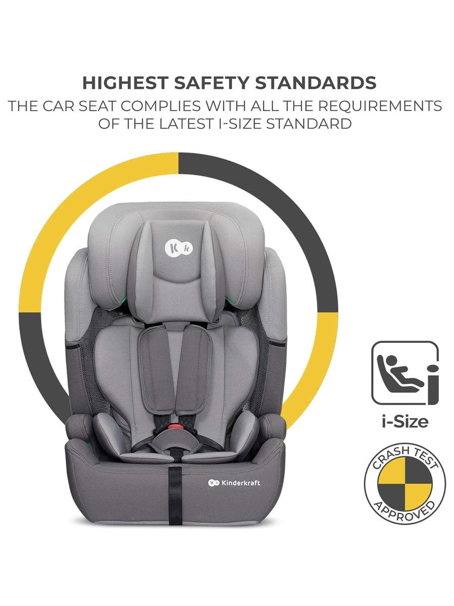 Kinderkraft Comfort Up i-Size Safety Car Seat Booster from 15Months- 12Years, Grey Kinderkraft Mama's Joy