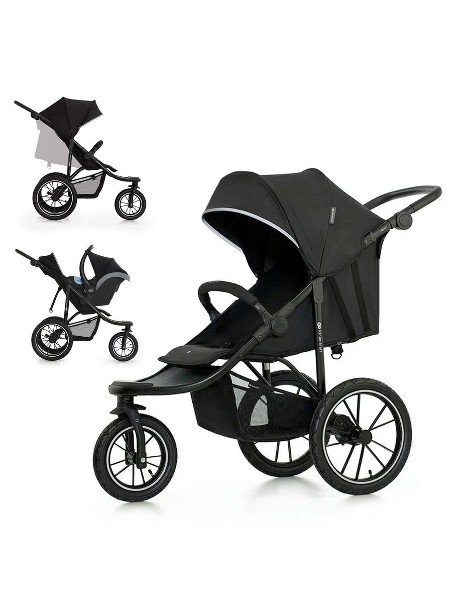 Kinderkraft HELSI 2 All-Terrain Stroller Black Kinderkraft Mama's Joy