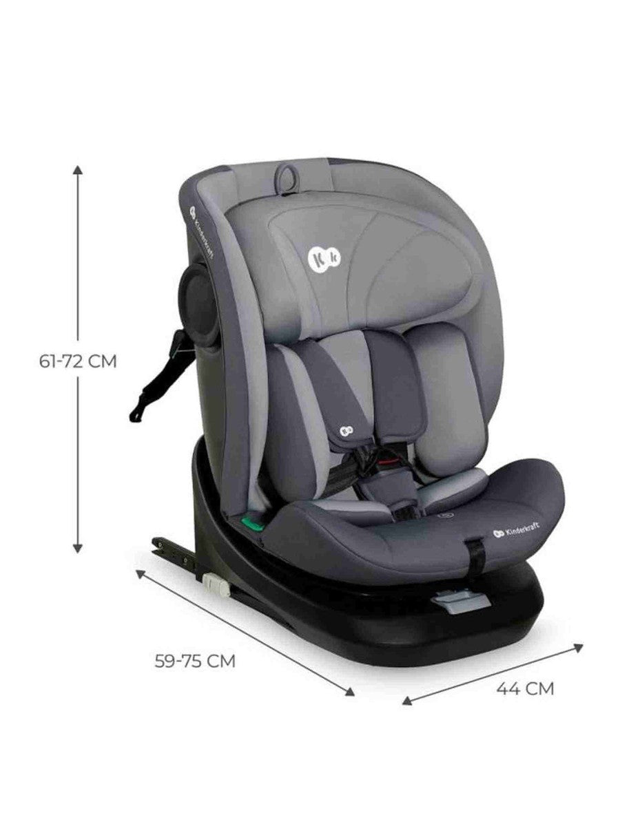 Kinderkraft I-GROW Car Seat i-Size 40-150 cm R129 Grey Kinderkraft Mama's Joy