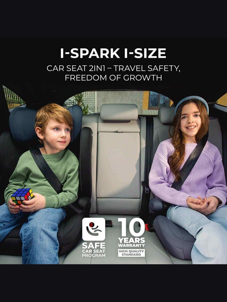 Kinderkraft I-SPARK i-Size Child Adjustable Travel Car Seat 100-150cm - Black Kinderkraft Mama's Joy