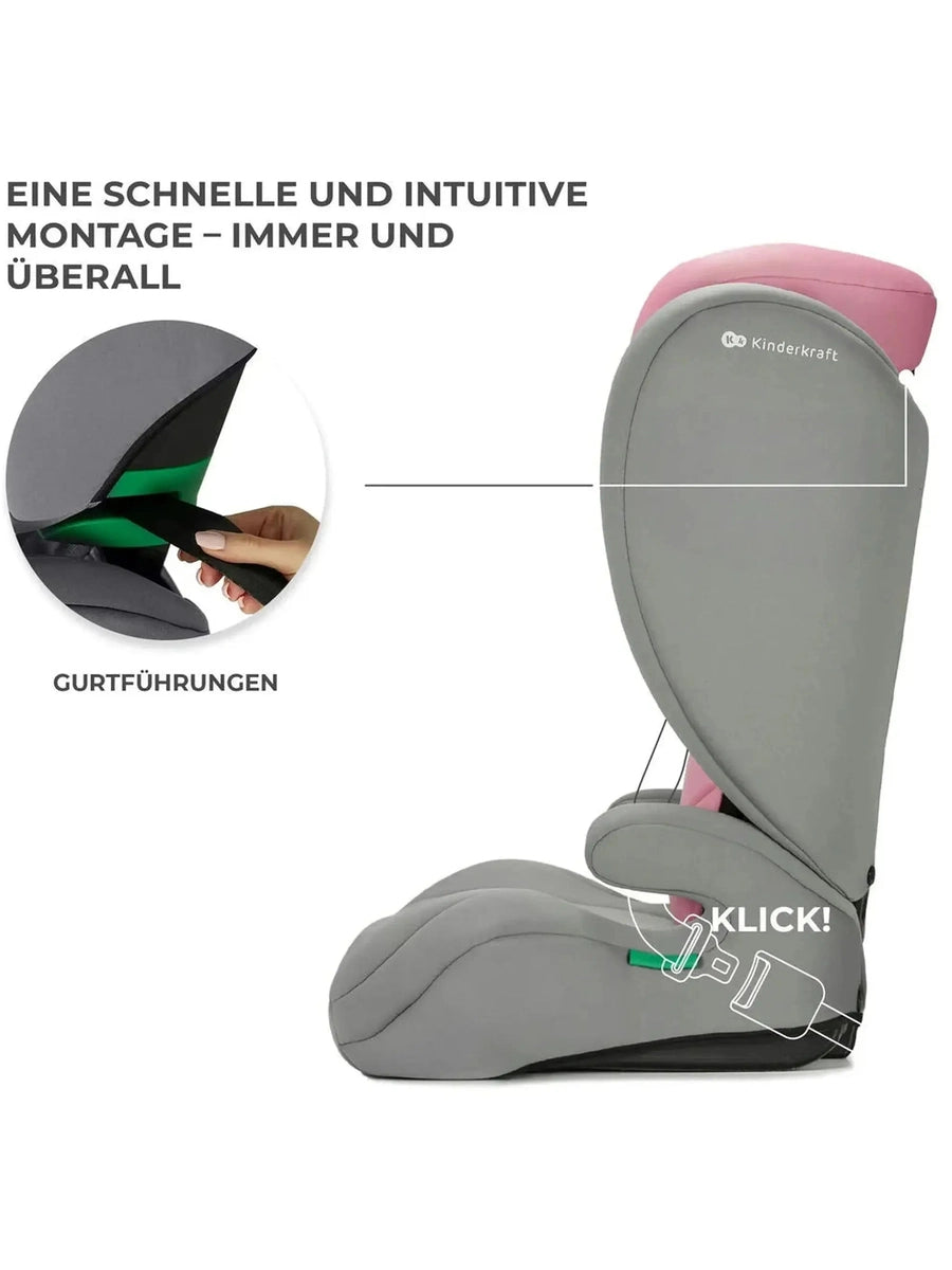 Kinderkraft I-Spark Group 2/3 R129 i-Size Car Seat - Pink Kinderkraft Mama's Joy
