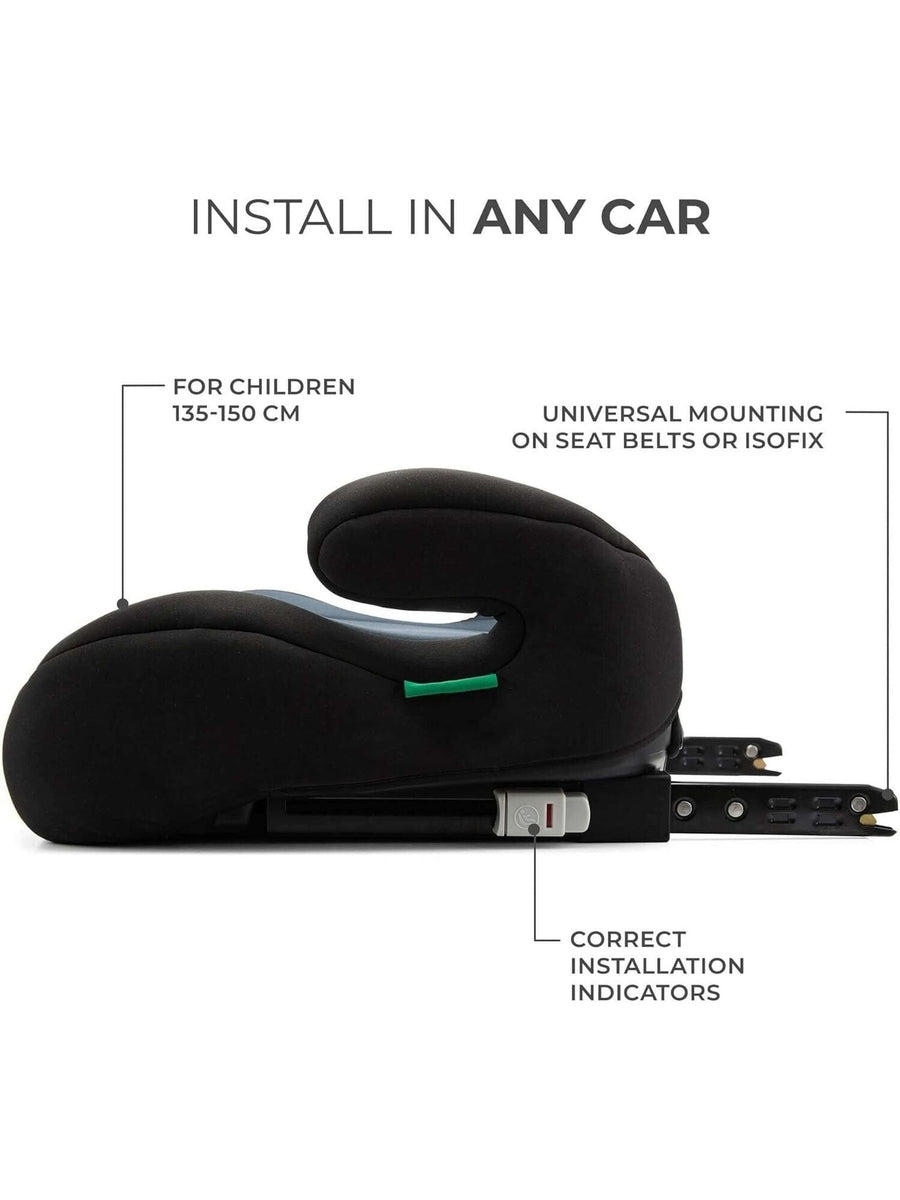 Kinderkraft I-boost Car Seat, I-size, 135-150cm, Baby Seat, Booster Seat Black Kinderkraft Mama's Joy