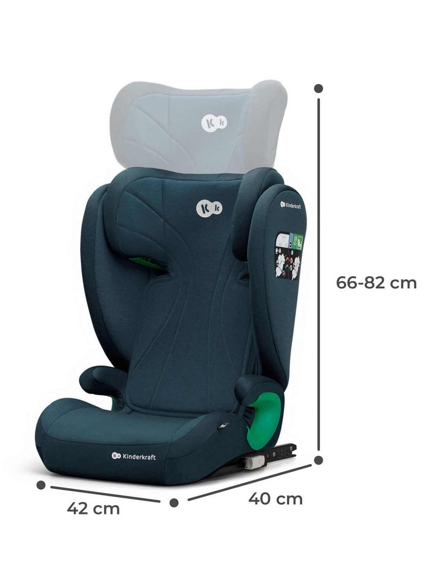 Kinderkraft Junior Fix 2 i-Size Car Booster Child Seat ISOFIX, 3-12Y Harbour Blue Kinderkraft Mama's Joy