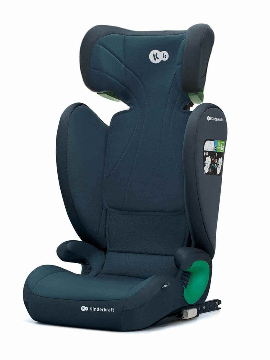 Kinderkraft Junior Fix 2 i-Size Car Booster Child Seat ISOFIX, 3-12Y Harbour Blue Kinderkraft Mama's Joy