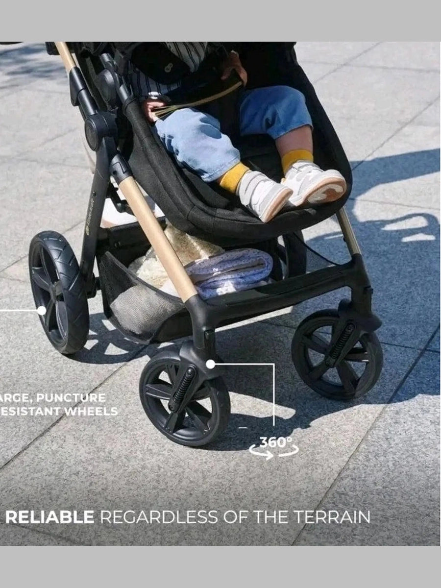 Kinderkraft MOOV 2 Air 3-in-1 Travel System – Pure Black Kinderkraft Mama's Joy