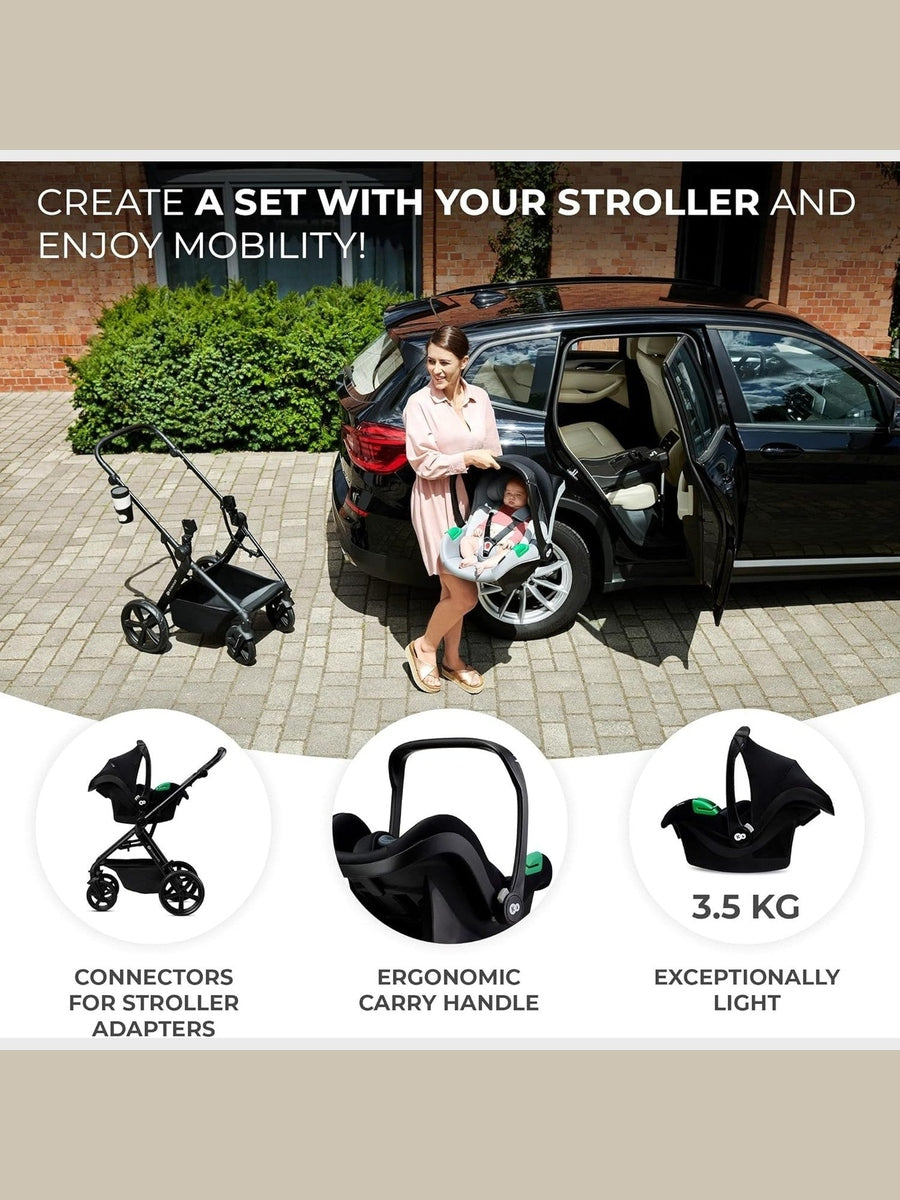 Kinderkraft Mink PRO i-Size Car Seat with ISOFIX Base – Black 40–75 cm Kinderkraft Mama's Joy