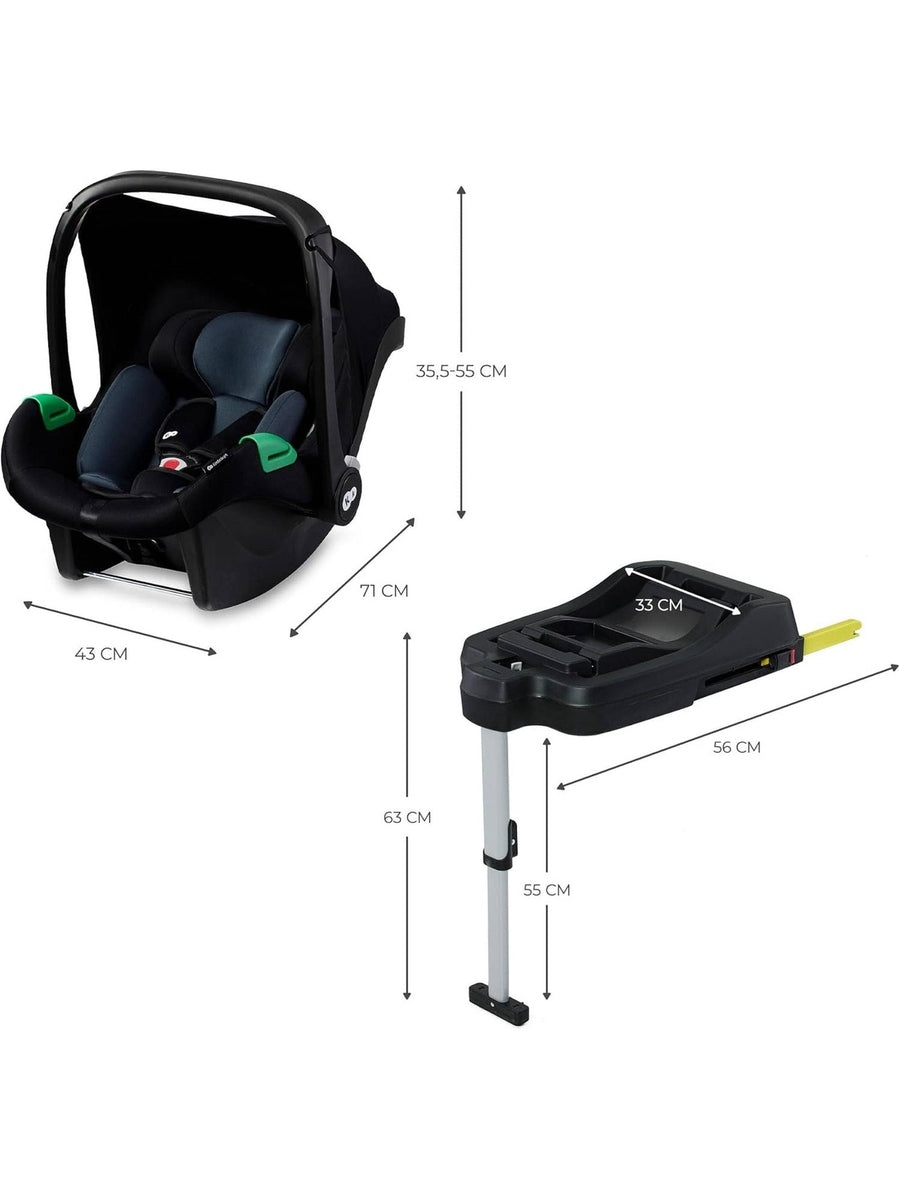 Kinderkraft Mink PRO i-Size Car Seat with ISOFIX Base – Black 40–75 cm Kinderkraft Mama's Joy