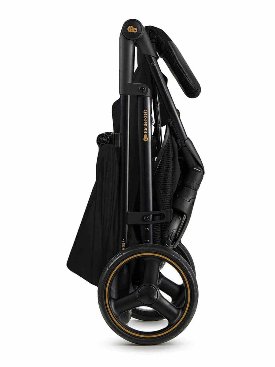 Kinderkraft Trig 3 Lightweight Stroller – One-Hand Fold, Lie-Flat Seat, UPF50+ Hood | Birth to 22kg - Black Kinderkraft Mama's Joy