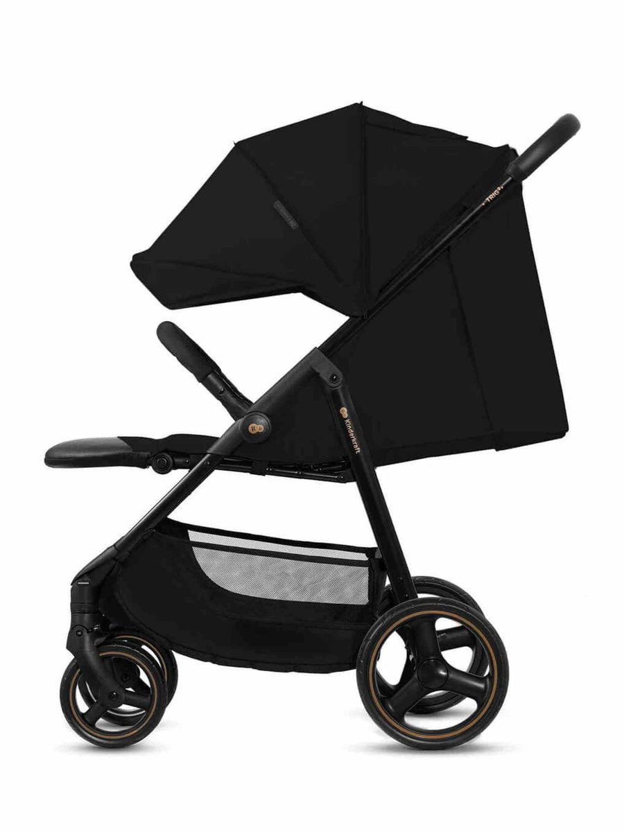Kinderkraft Trig 3 Lightweight Stroller – One-Hand Fold, Lie-Flat Seat, UPF50+ Hood | Birth to 22kg - Black Kinderkraft Mama's Joy