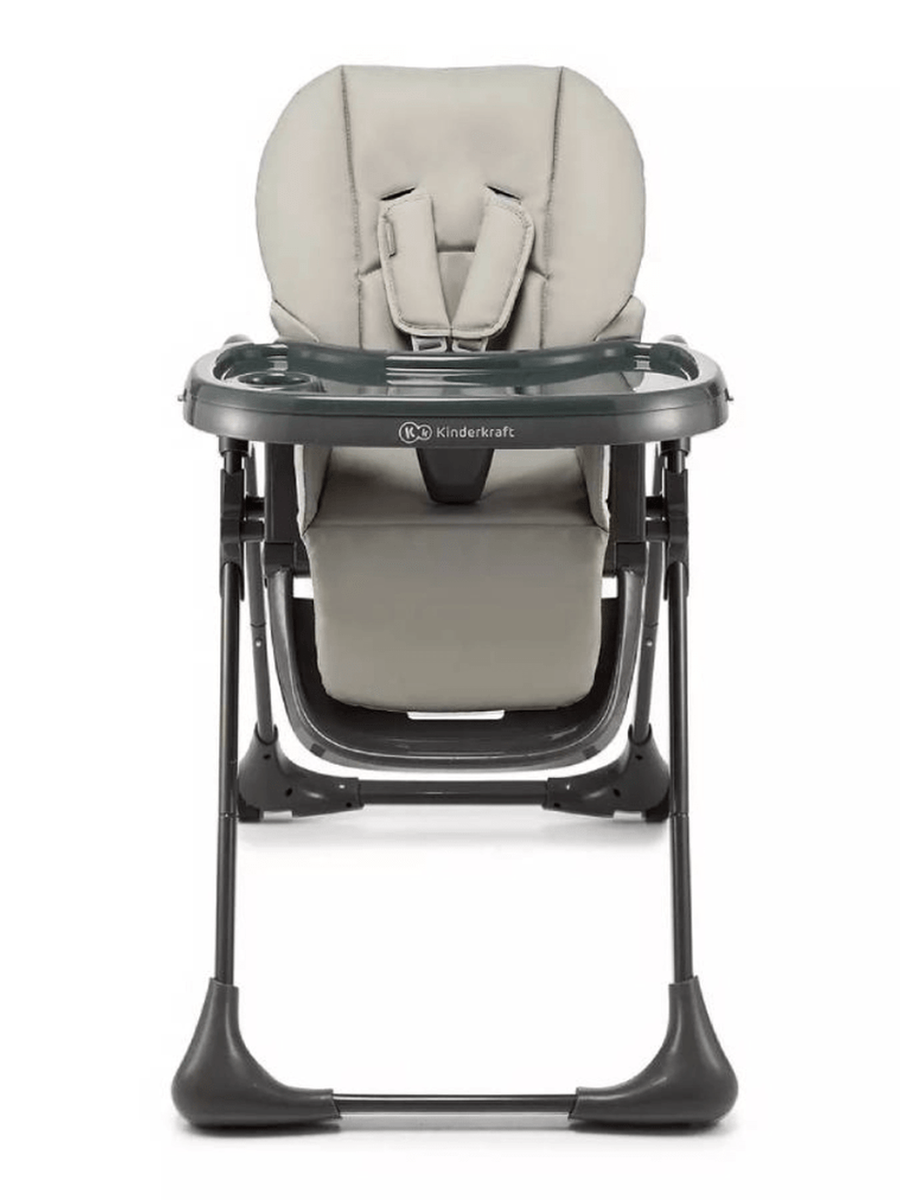 Kinderkraft Tummie, 2-in-1 Baby Hign Chair Bouncer Ergonomic Comfortable Grey Kinderkraft Mama's Joy