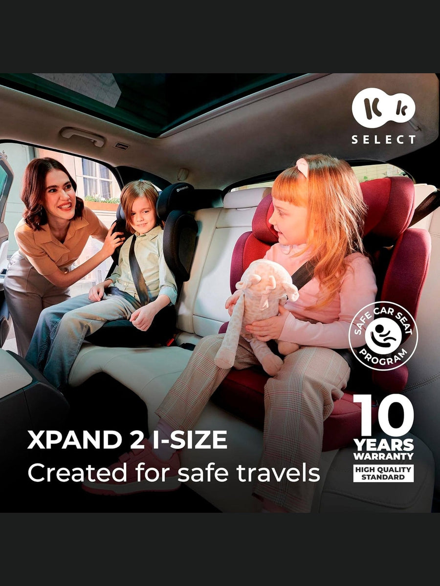 Kinderkraft XPAND2 I-Size 100-150cm Car Seat for Children 3.5 to 12 Years ISOFIX Black Kinderkraft Mama's Joy