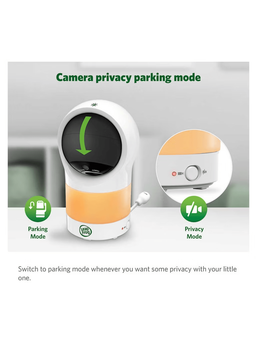 LeapFrog Baby Monitor with Motorized Pan and Tilt Camera – White LF1911HD Leap Frog Mama's Joy