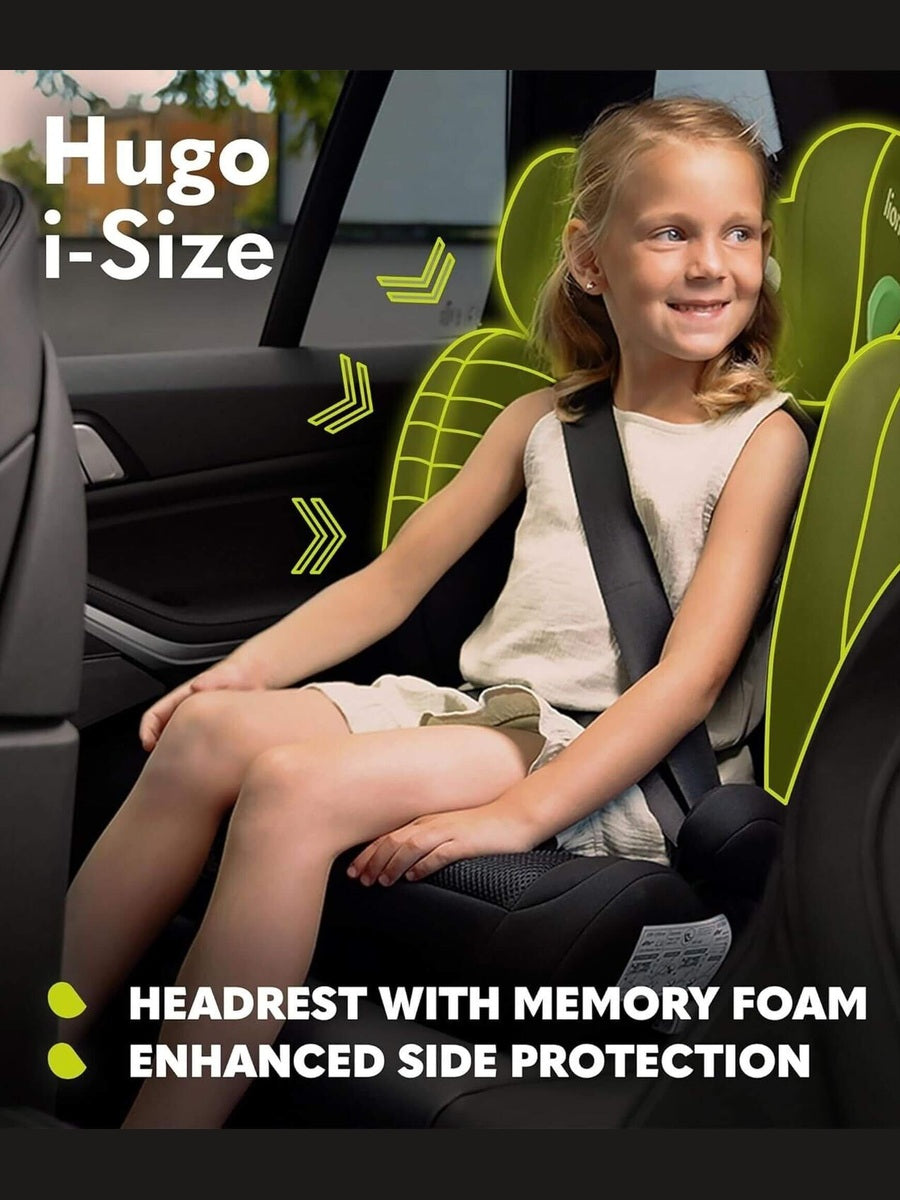 Lionelo Hugo i-Size Child Car Seat with ISOFIX-Black Grey Lionelo Mama's Joy