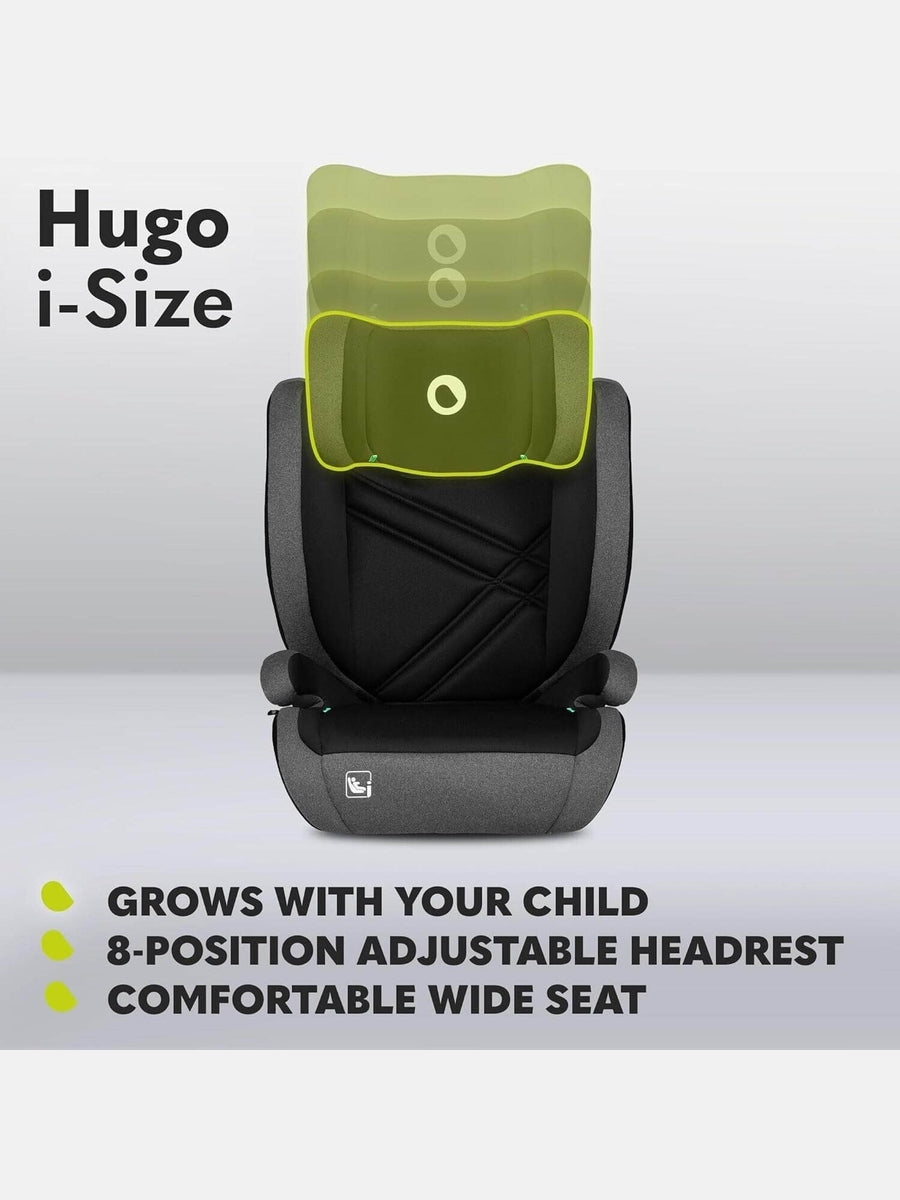 Lionelo Hugo i-Size Child Car Seat with ISOFIX-Black Grey Lionelo Mama's Joy